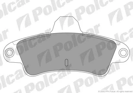 Тормозные колодки задние Polcar S70-1375
