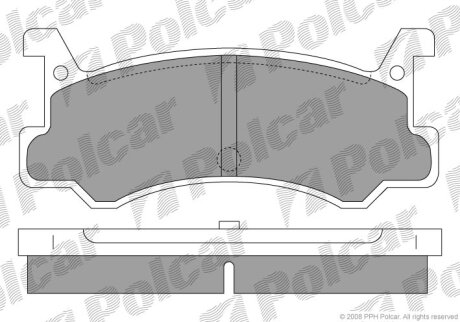 Тормозные колодки Polcar S70-1398