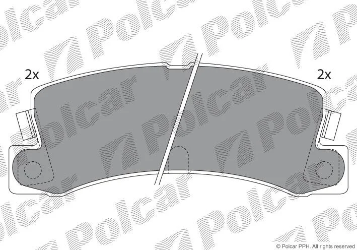 Гальмівні колодки Polcar S70-1435 (фото 1)
