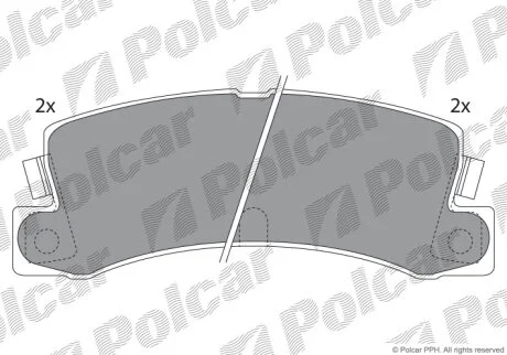Тормозные колодки Polcar S70-1435