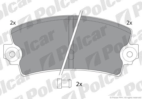 Гальмівні колодки Polcar S70-1460