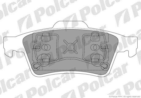 Тормозные колодки Polcar S70-2025