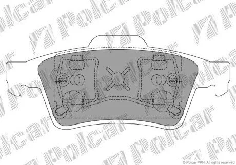 Тормозные колодки Polcar S70-2025