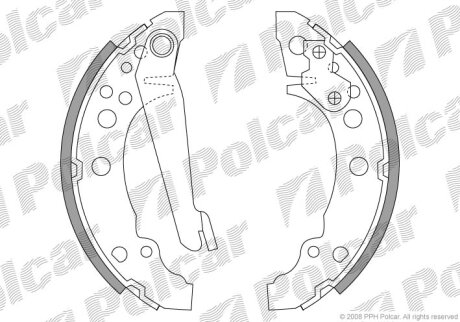 Барабанные колодки Polcar S72-1002