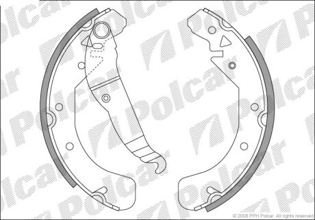 Барабанные колодки Polcar S72-1014