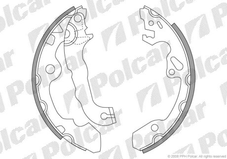 Барабанные колодки Polcar S72-1021