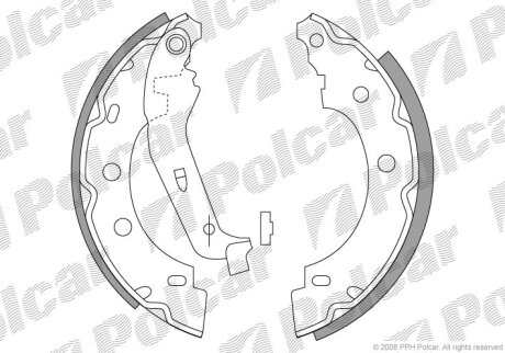 Барабанные колодки Polcar S72-1024