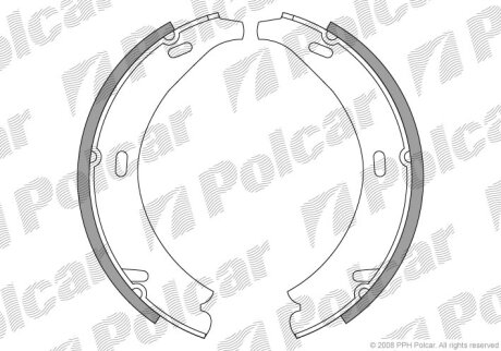 Барабанные колодки Polcar S72-1025