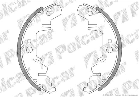 Барабанные колодки Polcar S72-1027
