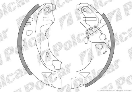 Барабанные колодки Polcar S72-1028