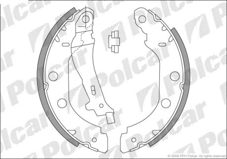 Барабанные колодки Polcar S72-1031