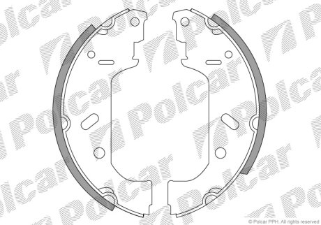 Барабанные колодки Polcar S72-1042