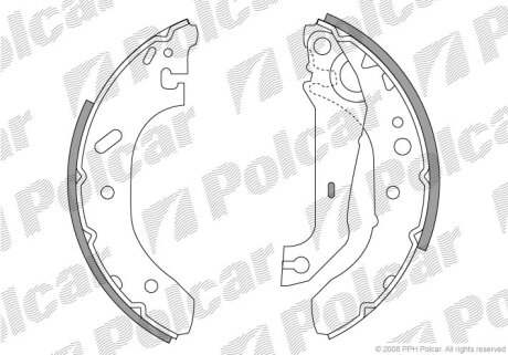 Барабанные колодки Polcar S72-1044