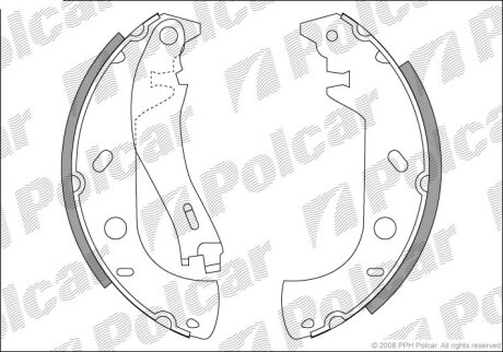 Барабанные колодки Polcar S72-1046