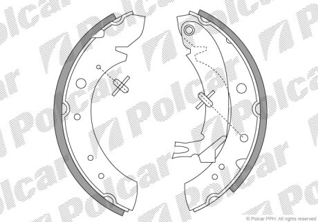 Барабанные колодки Polcar S72-1048