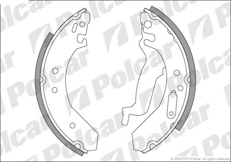 Барабанные колодки Polcar S72-1049