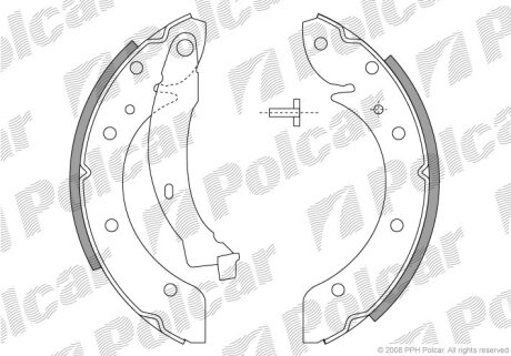 Барабанные колодки Polcar S72-1056