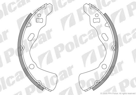 Барабанные колодки Polcar S72-1075