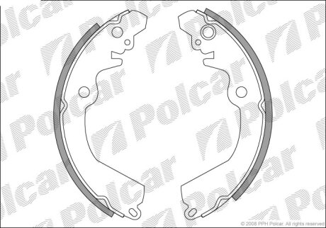 Барабанные колодки Polcar S72-1081