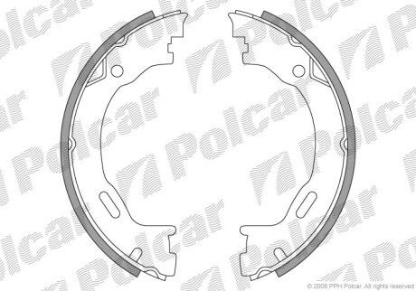 Барабанные колодки Polcar S72-1090