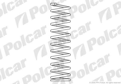 Пружина подвески Polcar SU19085