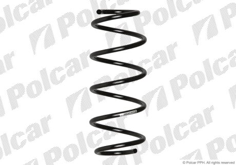 Пружина подвески передняя Polcar SU39172