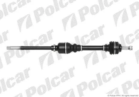 Привідний вал передній міст Polcar T29140A3