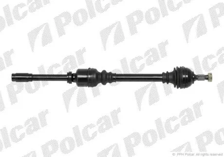 Приводной вал передний мост Polcar T39098
