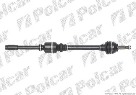Привідний вал передній міст Polcar T39130