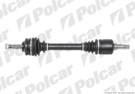 Привідний вал передній міст Polcar T39161A1
