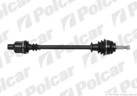 Приводной вал передний мост Polcar T49154A