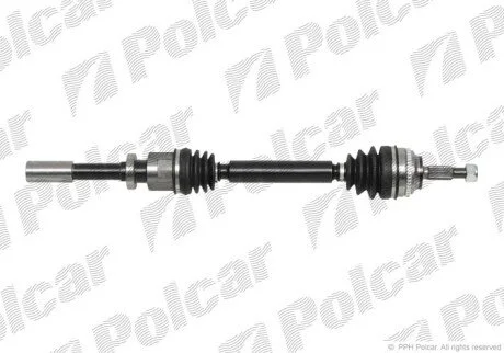 Привідний вал передній міст Polcar T49162