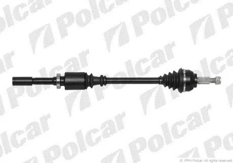 Приводной вал передний мост Polcar T49190