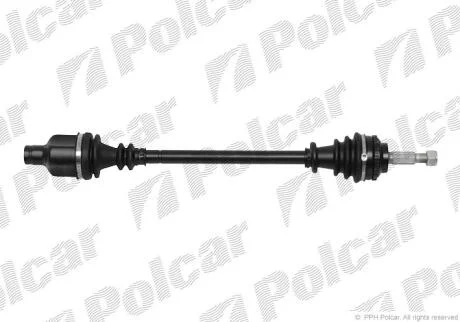 Привідний вал передній міст Polcar T49202A2