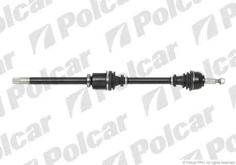 Приводной вал передний мост Polcar T49228