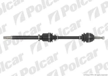 Привідний вал передній міст Polcar T49268