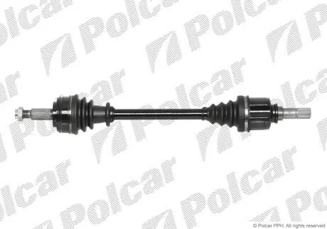 Приводной вал передний мост Polcar T49299