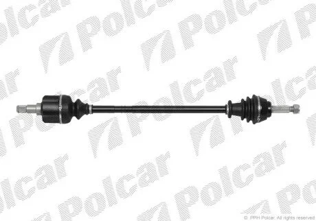 Приводной вал передний мост Polcar T58084