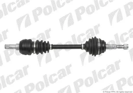 Приводной вал передний мост Polcar T58225