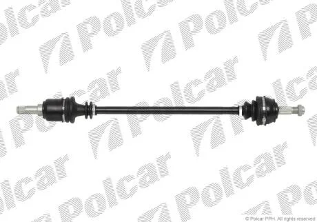 Привідний вал передній міст Polcar T58344