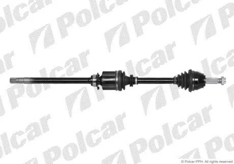 Приводной вал передний мост Polcar T58374