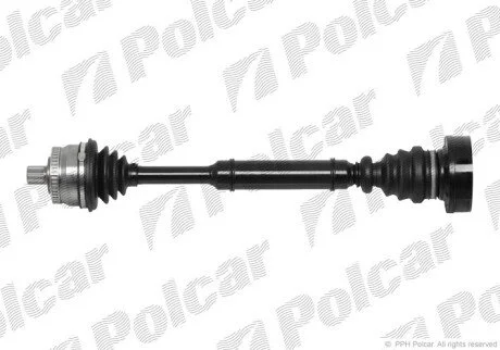 Привідний вал передній міст Polcar T68115A