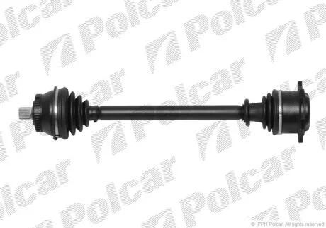 Привідний вал передній міст Polcar T68119A