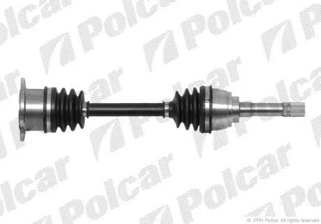 Привідний вал передній міст Polcar T68196