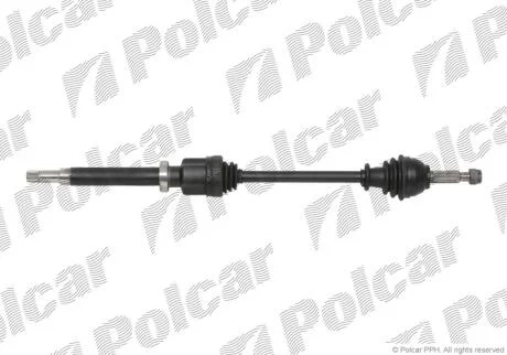 Приводной вал передний мост Polcar T68280
