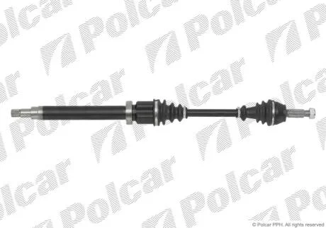 Приводной вал передний мост Polcar T68294