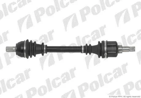 Приводной вал передний мост Polcar T68409