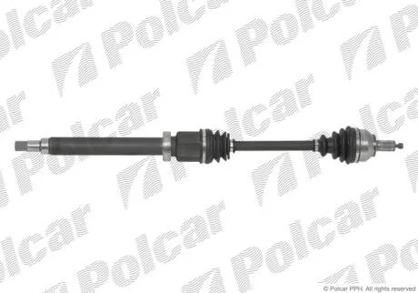Привідний вал передній міст Polcar T68410