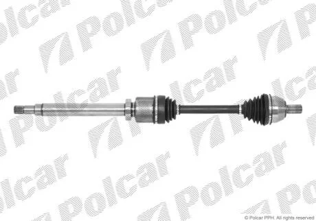 Привідний вал передній міст Polcar T68436