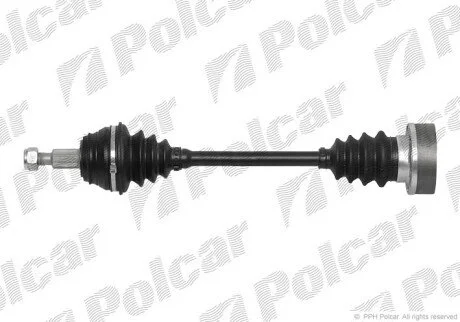 Привідний вал передній міст Polcar T78153